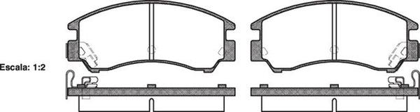 Remsa FRONT DISC BRAKE PADS - SUBARU LEONE 85-95 DB418 E