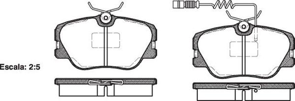 Remsa FRONT DISC BRAKE PADS - MERCEDES BENZ 190 W201 85-93 W/IND