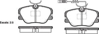 Remsa FRONT DISC BRAKE PADS - MERCEDES BENZ 190 W201 85-93 W/IND