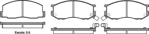 Remsa DB397 E FRONT DISC BRAKE PADS - TOYOTA LITE ACE CM20,CM35 82-