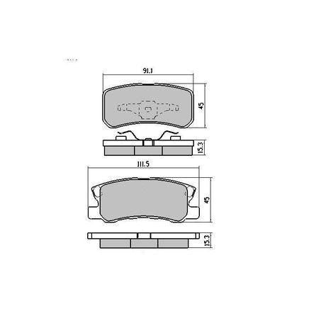 RDA PHANTOM CERAMIC BRAKE PAD SET JEEP MITSUBISHI RDC1464