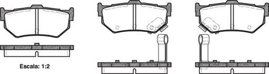 DB1196 E REAR DISC BRAKE PADS - SUZUKI SWIFT 89-00 018302