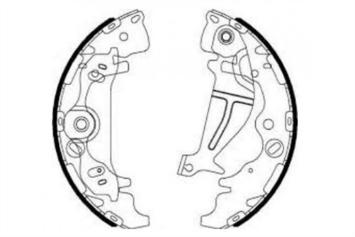 HI-Q REAR BRAKE SHOE SET HYUNDAI H1 H100