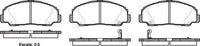 Remsa DB1212 E FRONT DISC BRAKE PADS - DAIHATSU FEROZA,ROCKY 89-99