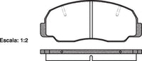 Remsa DB292 E FRONT DISC BRAKE PADS - MAZDA E1400 82-84