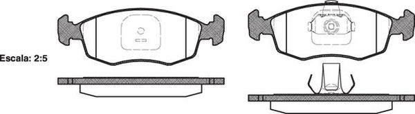 Remsa FRONT DISC BRAKE PADS - FIAT PUNTO 99-03
