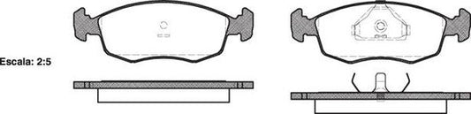 Remsa FDB579 E FRONT DISC BRAKE PADS - FORD SIERRA 87-93