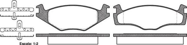 Remsa FRONT DISC BRAKE PADS - AUDI / VW PASSAT 84-88 DB400 E
