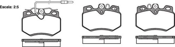 Remsa FRONT DISC BRAKE PADS - CIT PEUG REN 309 EXC GTI  86- DB1162 E