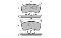 Remsa FRONT DISC BRAKE PADS - FORD FALCON EA-AU 96-00 DB1108 E