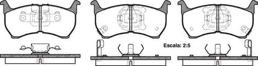 FRONT DISC BRAKE PADS - FORD TELSTAR MAZDA 626 GC 85-87 DB414 E 016402