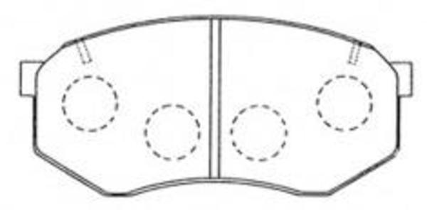 Remsa FRONT DISC BRAKE PADS - TOYOTA CHASER 88-95 DB1141 E