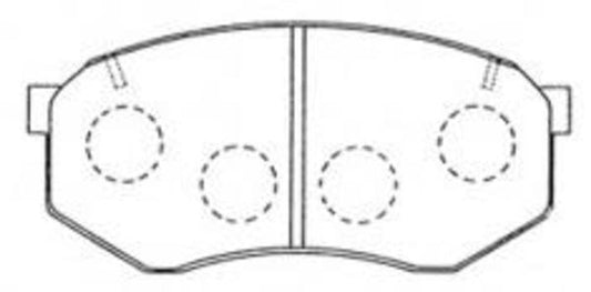 FRONT DISC BRAKE PADS - TOYOTA CHASER 88-95 DB1141 E 014824