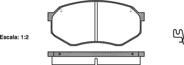 Remsa DB1111 E FRONT DISC BRAKE PADS - MAZDA 929 V6 87-91