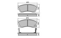 Remsa DB1155 E FRONT DISC BRAKE PADS - HOLDEN / SUZUKI BARINA,SWIFT 90-