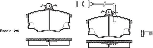 Remsa FRONT DISC BRAKE PADS - ALFA 156, 164