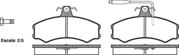 Remsa FRONT DISC BRAKE PADS - FIAT DUCATO 90-94