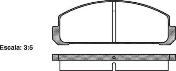 Remsa FRONT DISC BRAKE PADS - MAZDA / MITSUBISHI 323,MIRAGE 77-85 DB153 E