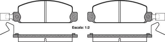 DB234 E FRONT DISC BRAKE PADS - ISUZU KB25  77-88 009724