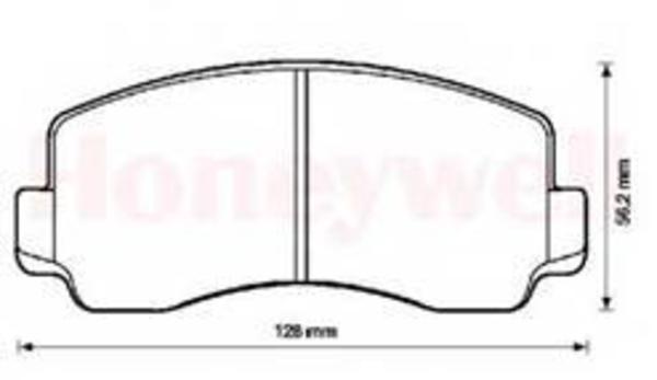 Remsa DB297 E FRONT DISC BRAKE PADS - MITSUBISHI L200,L300 80-86