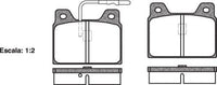 Remsa DB71 E REAR DISC BRAKE PADS - CITROEN PEUGEOT RENAULT 504,505,604