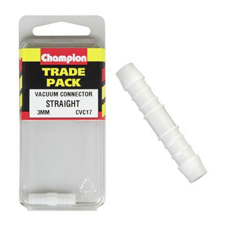 Champion Hose Fitting Straight Connector 3mm 2 Pack - CVC17