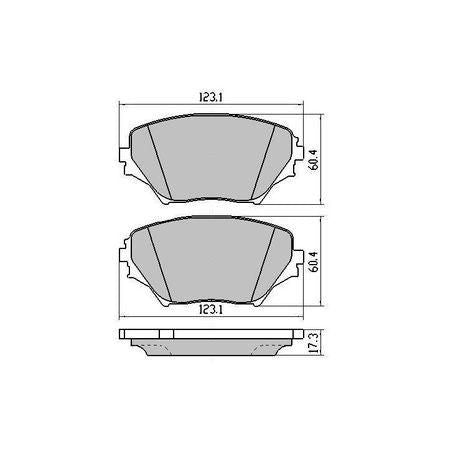 RDA PHANTOM CERAMIC BRAKE PAD SET TOYOTA RAV4 RDC1432