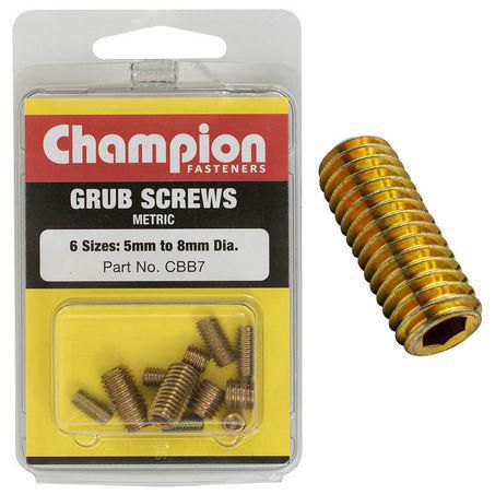 CHAMPION AUTO PARTS Champion Grub Screw Pack Assorted CBB7