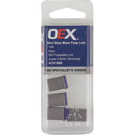 OEX Fusible Link Micro Female M Case 15A Grey 4 Pce