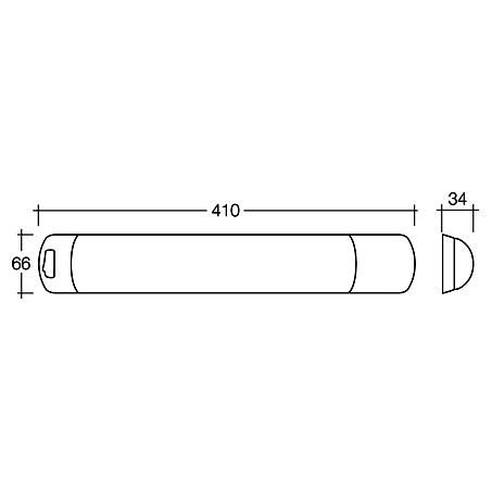 Narva INTERIOR LIGHT FLUORO 24V SURFACE MOUNT