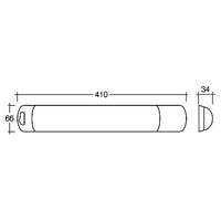 Narva INTERIOR LIGHT FLUORO 24V SURFACE MOUNT