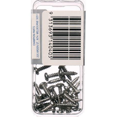 CHAMPION AUTO PARTS Champion Self Tapping Pan Head Screw Pack 6G x 1/2in. CSP10