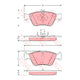 TRW Brake Pad Set (DB1330)