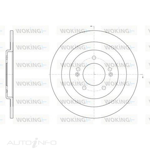 BRAKE DISC REAR HYUNDAI/KIA 300mm SOLID - D61437.00