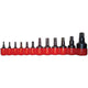 T & E TOOLS T&E 12 Piece 1/4, 3/8 & 1/2 inch Torx-r Driver Socket Set 5801