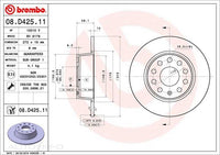 D/ROTOR RR SEA AUD SKO VW 272*10*8 SOL 10STUD 65id 58.2H - 08.D425.11