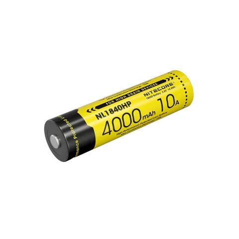 NITECORE 18650 Rechargeable Li-Ion Battery â€“ 3.6V, 4000mAh, 10A High-Performance