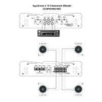 Cerwin-Vega CVP Series 4-Channel Amplifier | 75W x 4 @ 2Ω / 55W x 4 @ 4Ω | Compact Full-Range Power