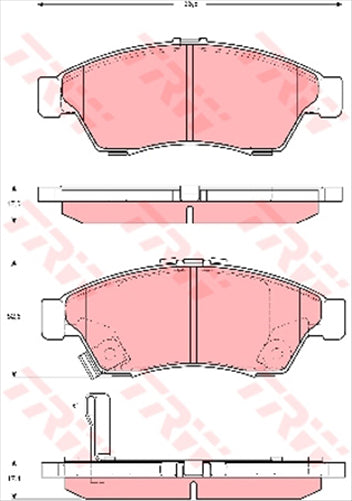 TRW Brake Pad Set (DB1733)