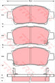 TRW DTEC Brake Pad Set (DB1378)