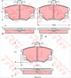 TRW Brake Pad Set (DB370)