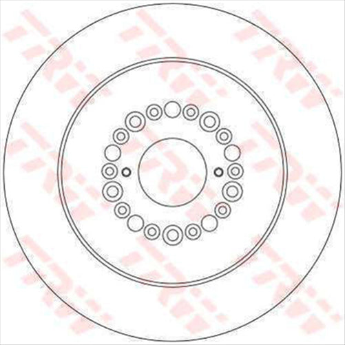 TRW Disc Brake Rotor Slotted 307mm x 15 Min