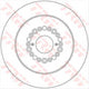 TRW Disc Brake Rotor Slotted 307mm x 15 Min