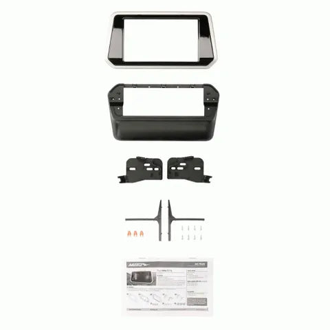 Nissan Sentra / Sunny / Pulsar 2020+ Double DIN Dash Kit | Gloss Black & Silver Trim | Radio Installation