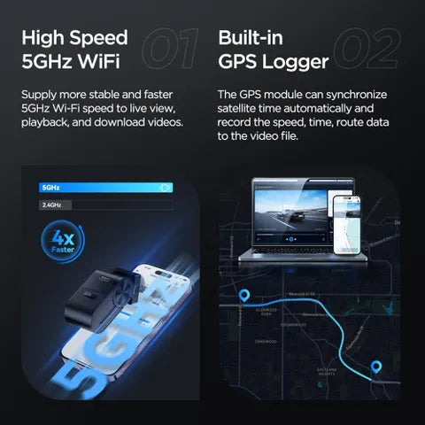 Viofo VS1 Mini Dashcam 2K HDR – Sony STARVIS 2 IMX675 Sensor, Compact Car Camera