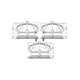 RDA PHANTOM CERAMIC BRAKE PAD SET HONDA ACCORD RDC2261