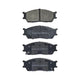 RDA GP MAX LOW METALLIC BRAKE PAD SET KIA RIO RDB1973