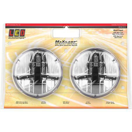 LED AUTO LAMPS LEDAUT - MaxiLamp 7inch Driving Lamp Blister Pack Of 2
