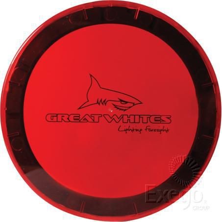 GREAT WHITES Lens Cover Red 170mm with Rubber Seal To Suit Great Whites GWA0006
