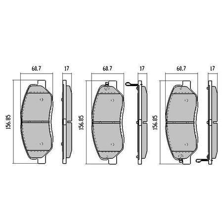 RDA PHANTOM CERAMIC BRAKE PAD SET HYUNDAI KIA SSANGYONG RDC2005